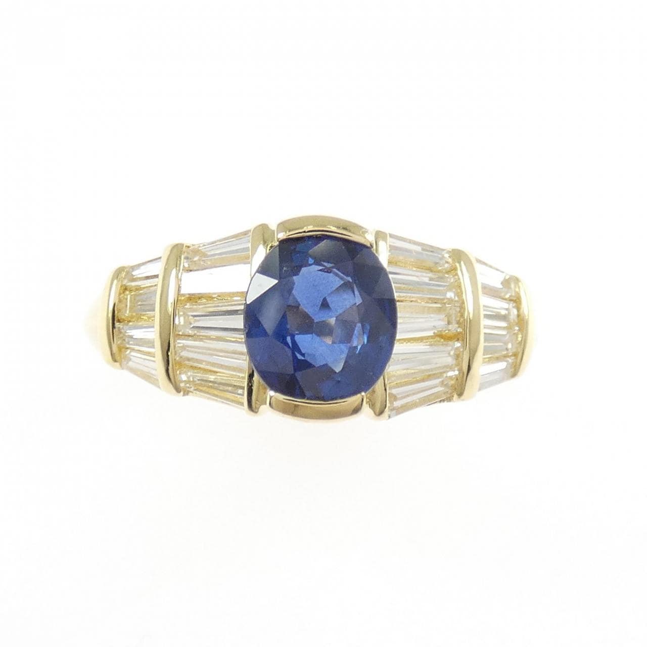 K18YG サファイヤ リング 1.00CT