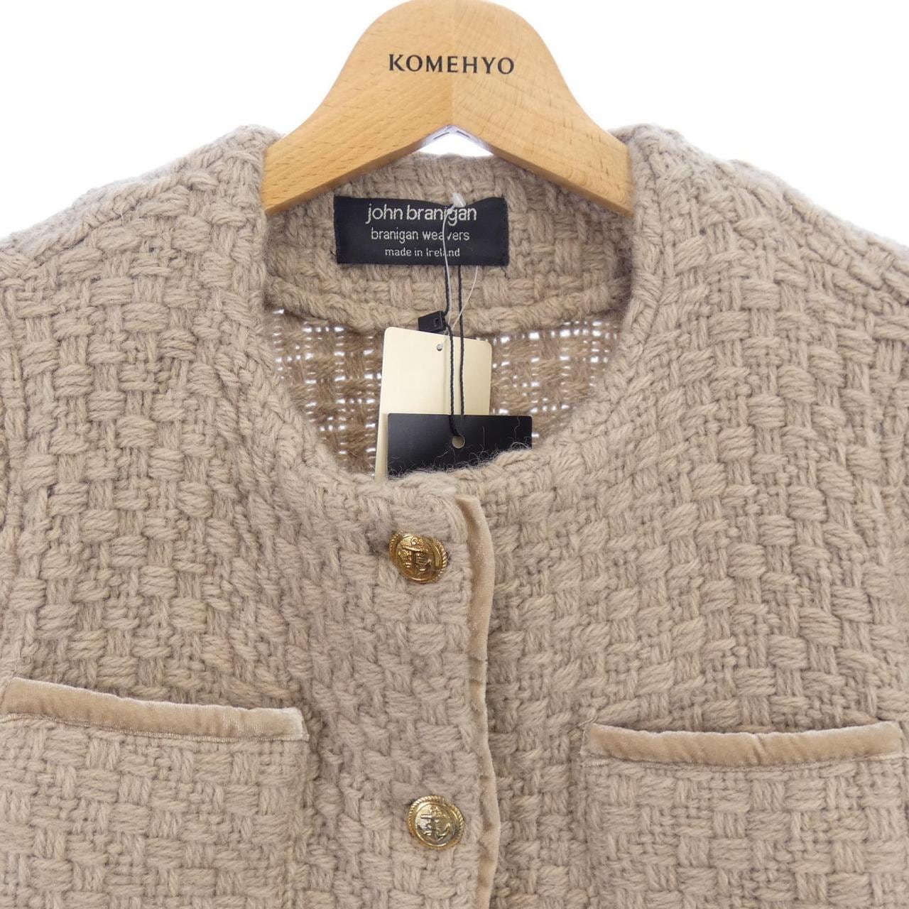 ジョンブラニガン John branigan ノーカラージャケット