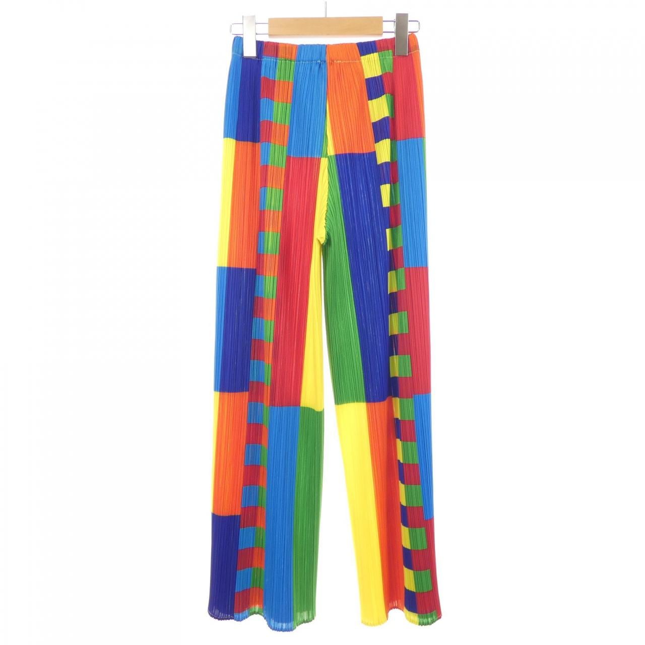 【ヴィンテージ】プリーツプリーズ PLEATS PLEASE 2001 マルチカラー PP14-JF350 パンツ
