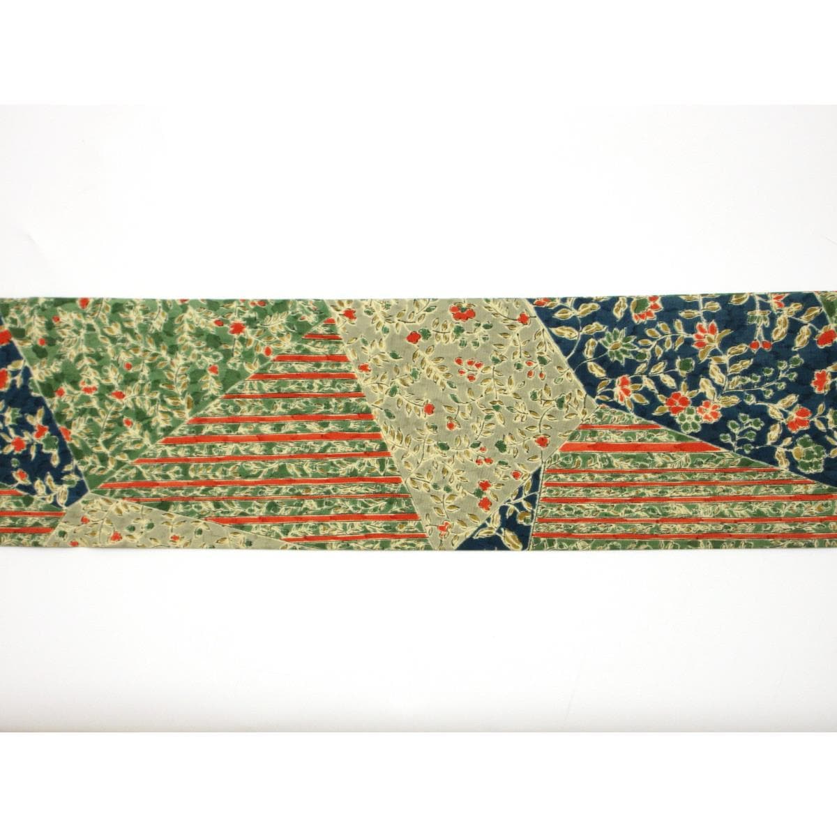 名古屋帯　塩瀬染帯　全通柄