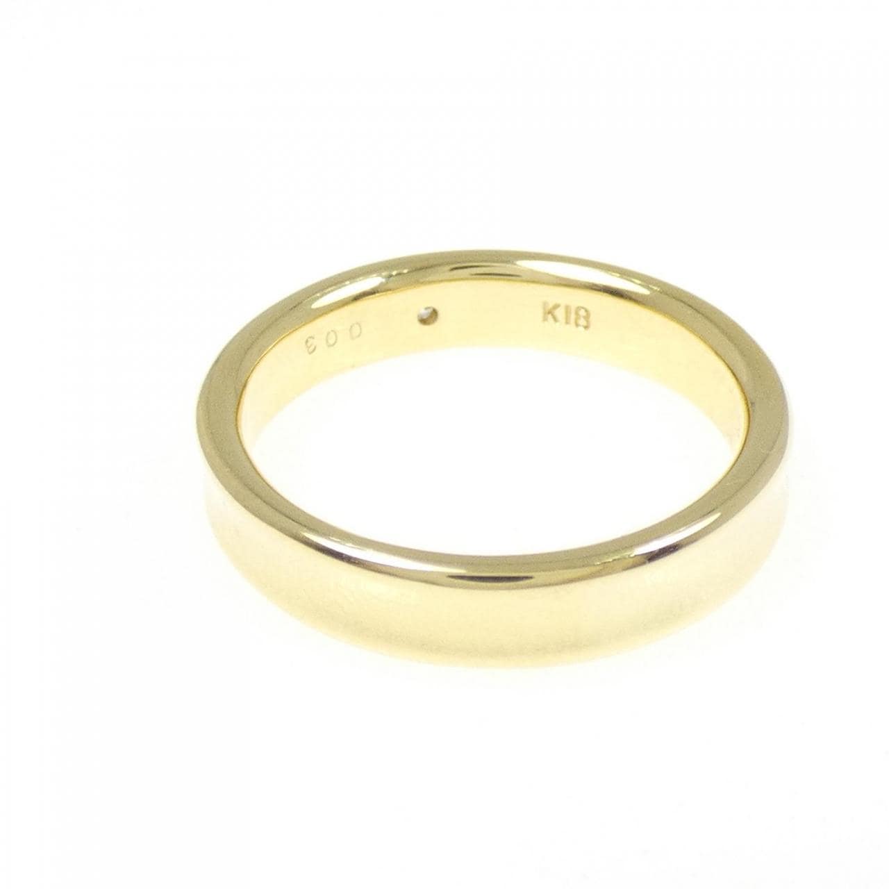 K18YG ダイヤモンド リング 0.03CT