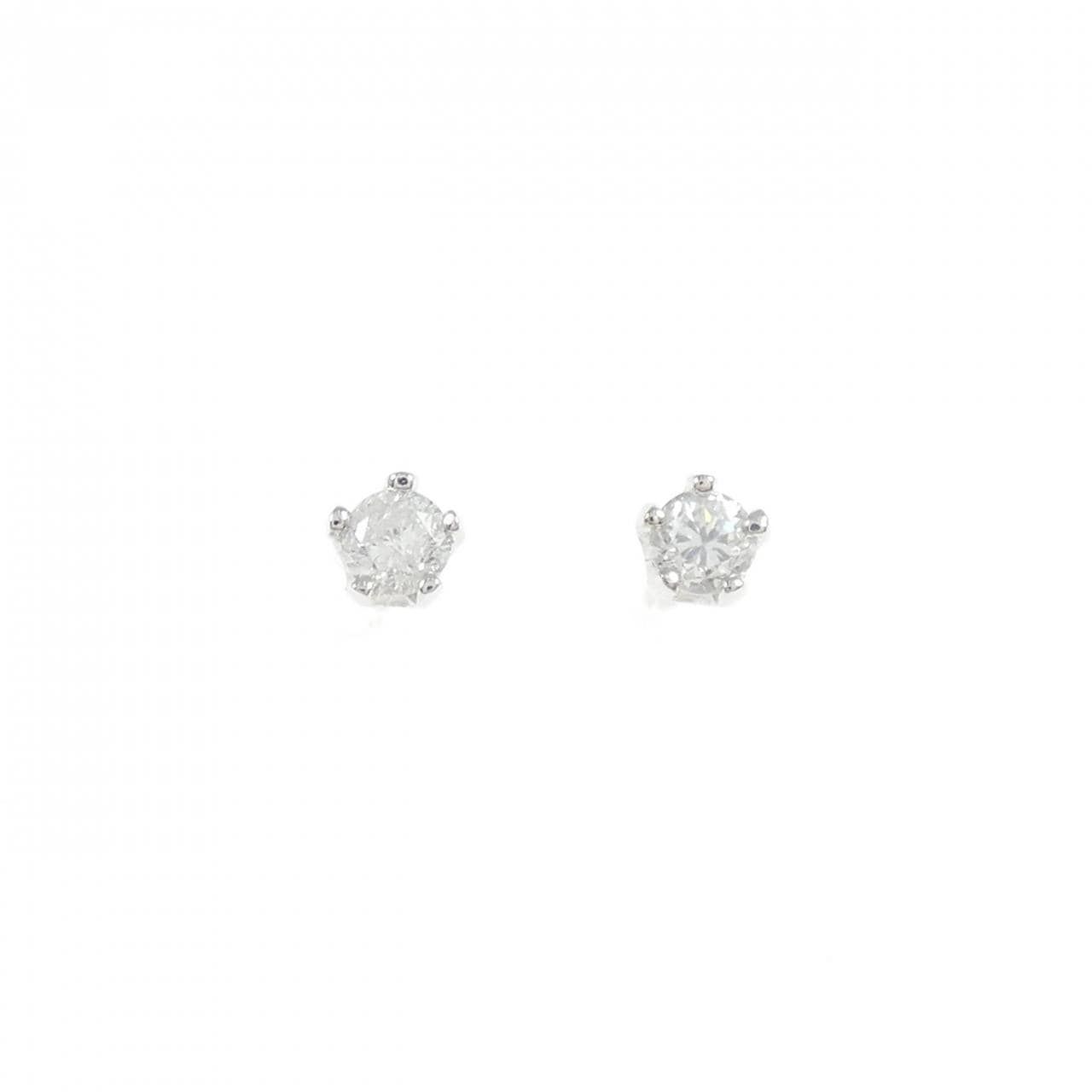 PT900 ダイヤモンド ピアス 0.18CT