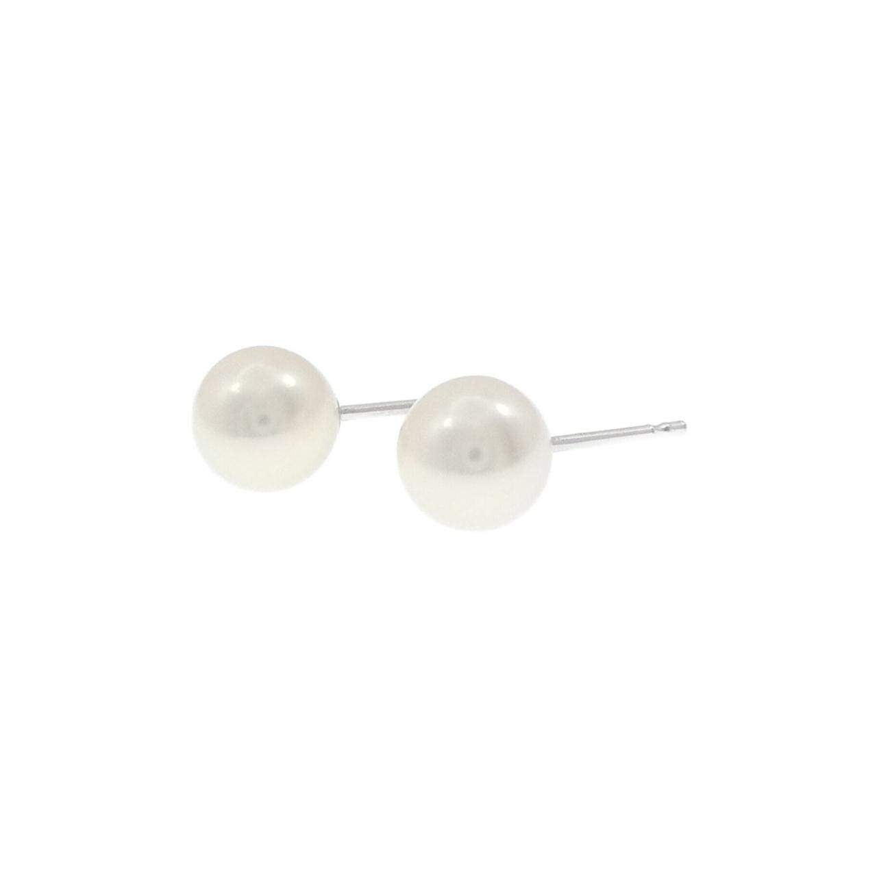 K14WG Akoya pearl earrings 7.3mm