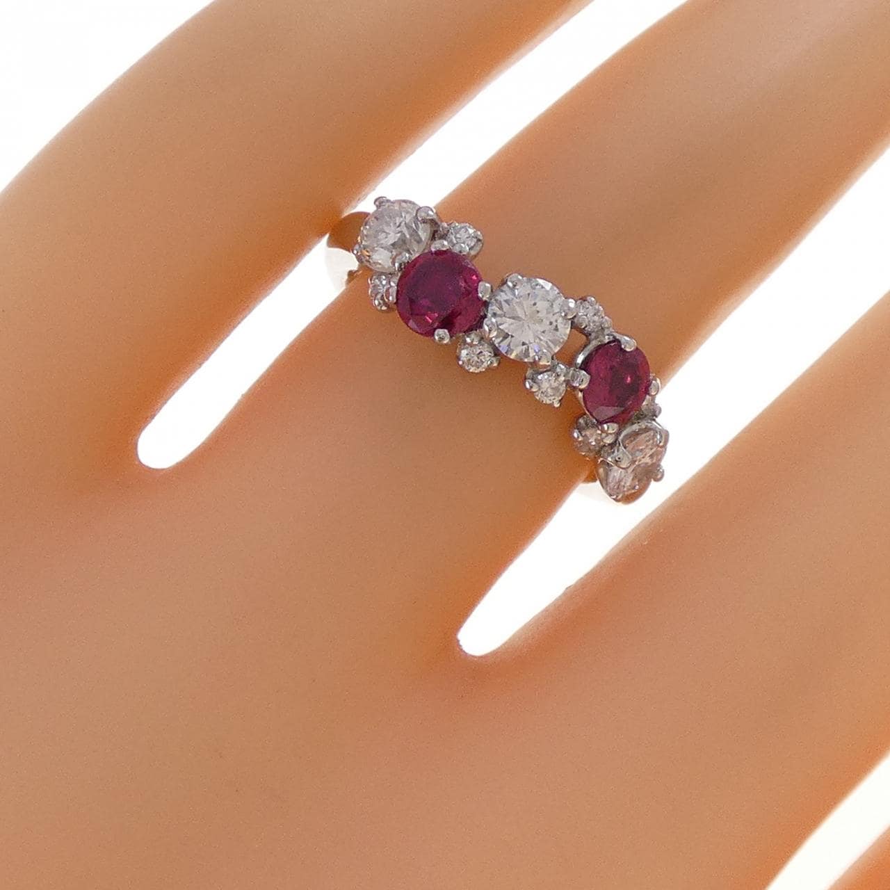 PT900 Ruby Ring 0.60CT