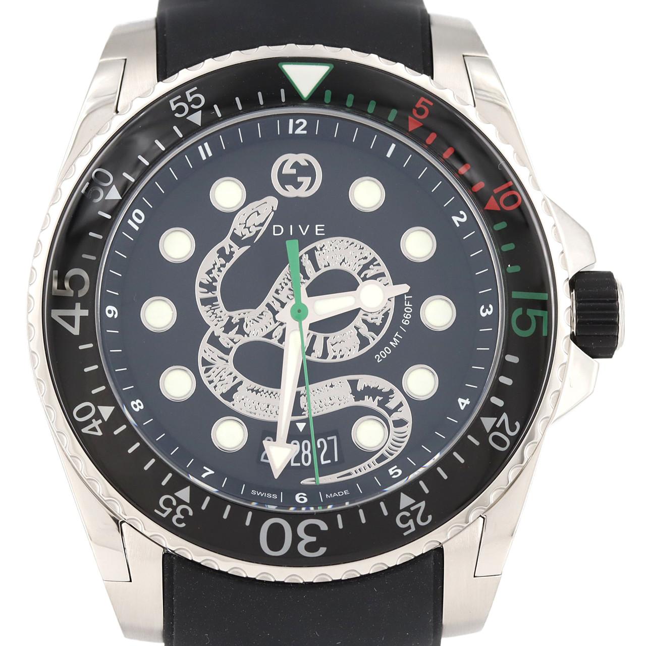 [BRAND NEW] Gucci Gucci Dive 136.2/YA136217 Stainless Steel Quartz