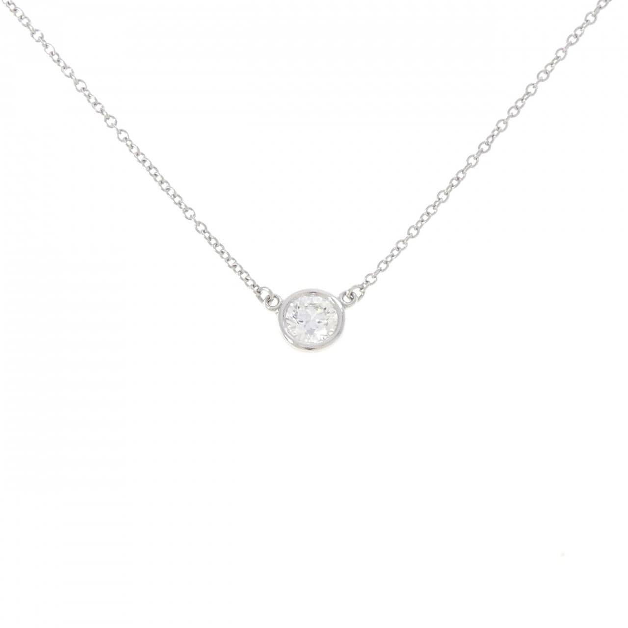 ティファニー バイザヤード ネックレス 0.35CT G VS2 3EXT