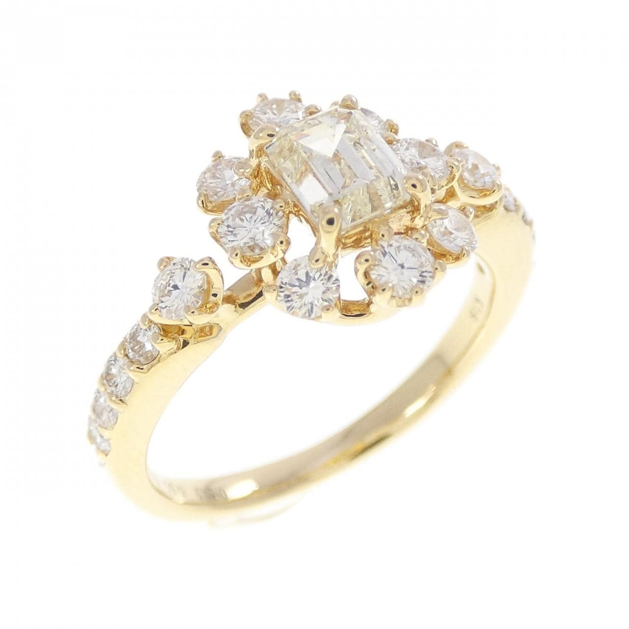 K18YG ダイヤモンド リング 0.543CT
