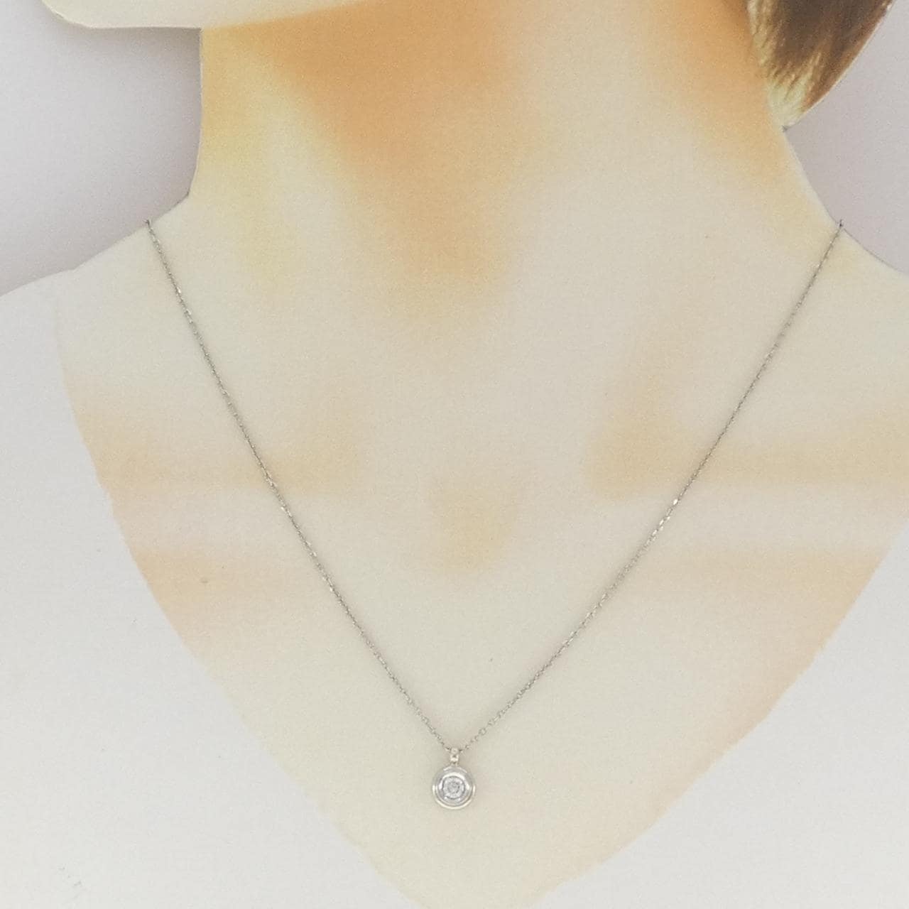 PT850 ダイヤモンド ネックレス 0.18CT