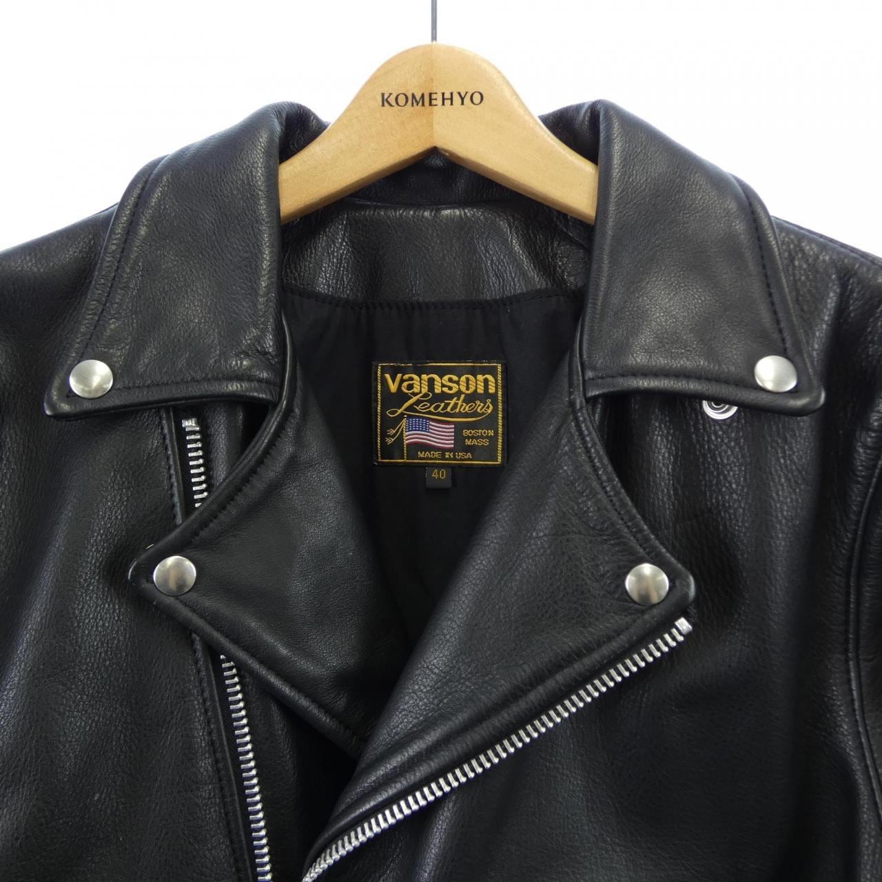 バンソン VANSON レザーライダースジャケット