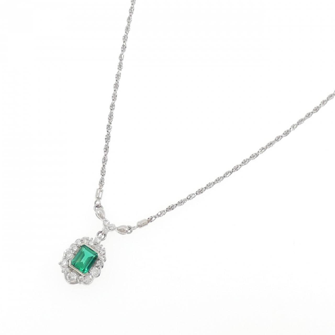 クレサンベール 合成石 ネックレス 0.53CT