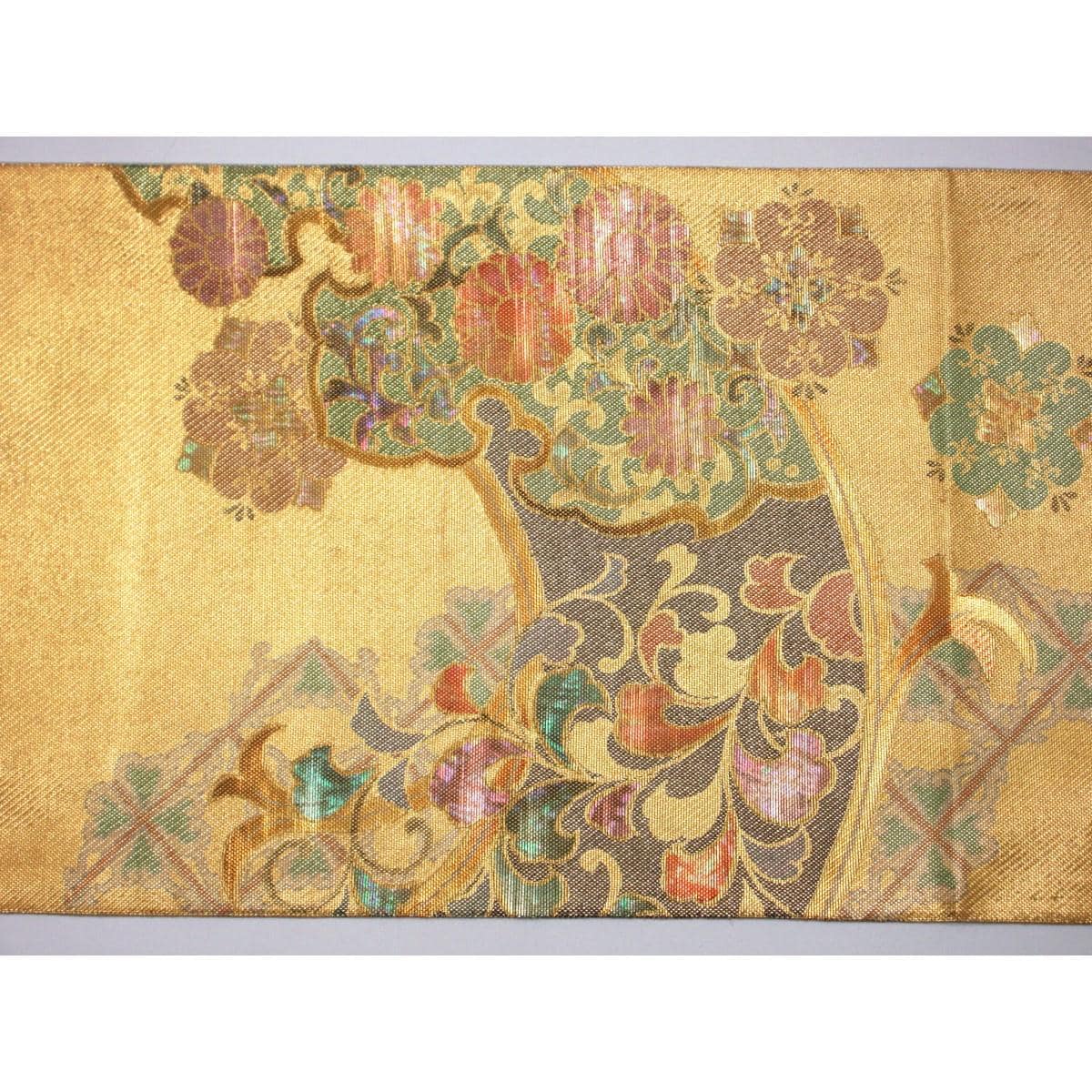 【未使用品】袋帯　【川島織物】螺鈿加工