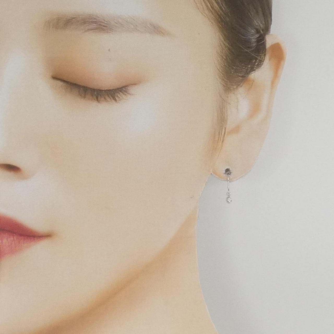 K18WG ダイヤモンド ピアス 0.20CT