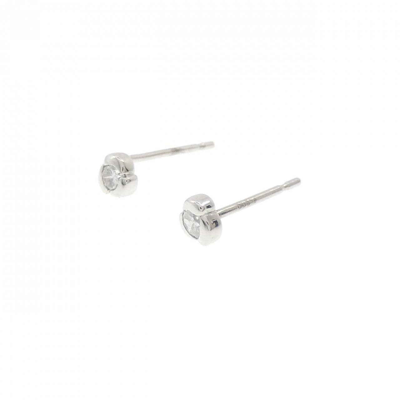 PT900 ダイヤモンド ピアス 0.10CT