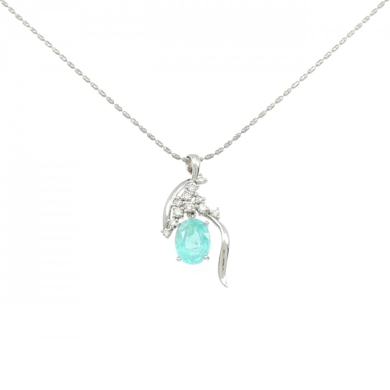 K18WG パライバトルマリン ネックレス 2.75CT