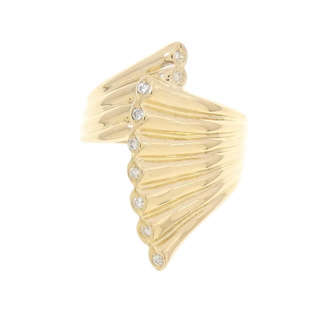 K18YG ダイヤモンド リング 0.08CT