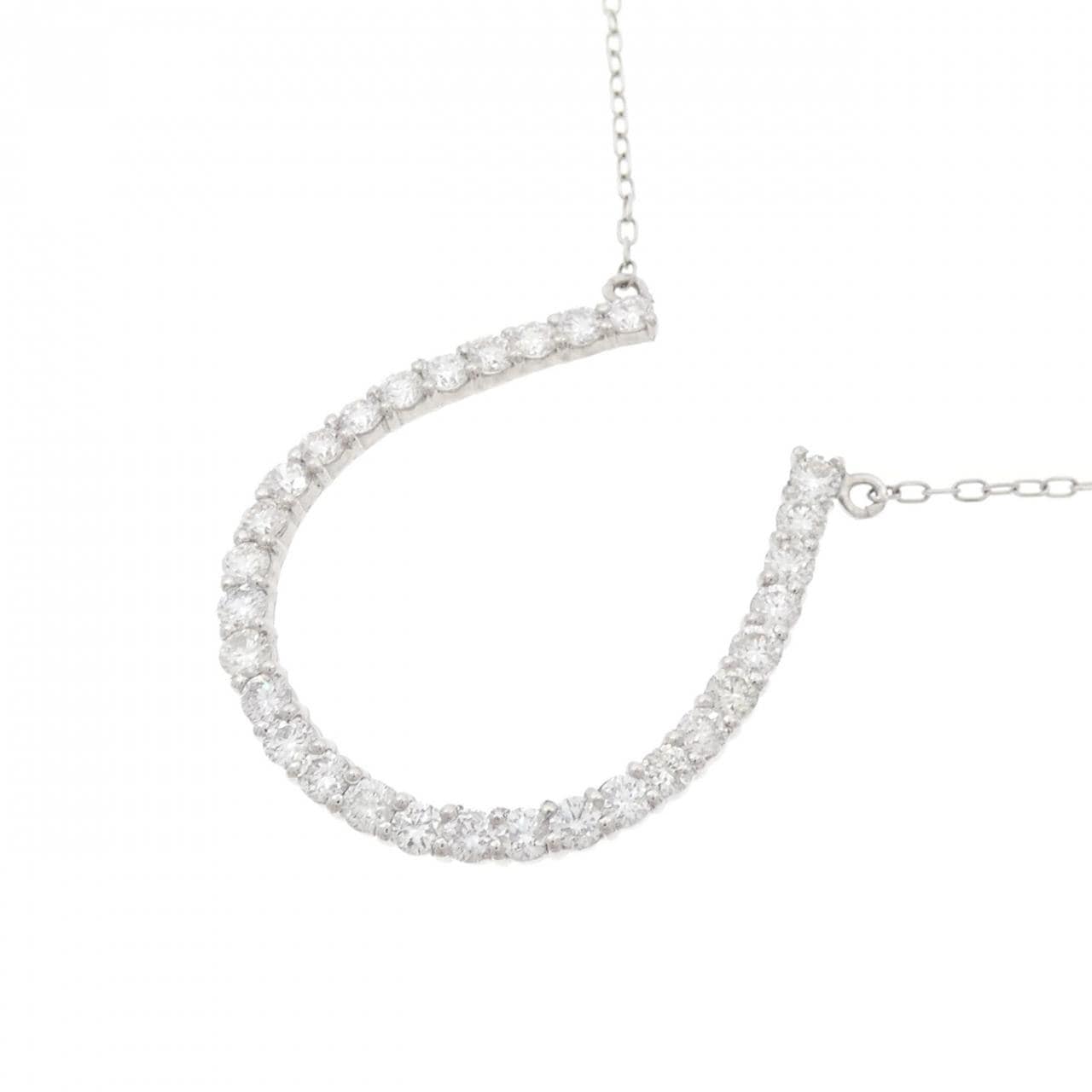 PT ホースシュー ダイヤモンド ネックレス 1.00CT