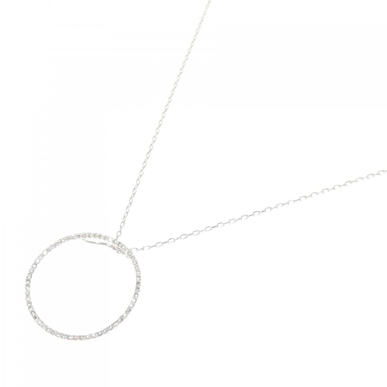 K18WG ダイヤモンド ネックレス 0.30CT