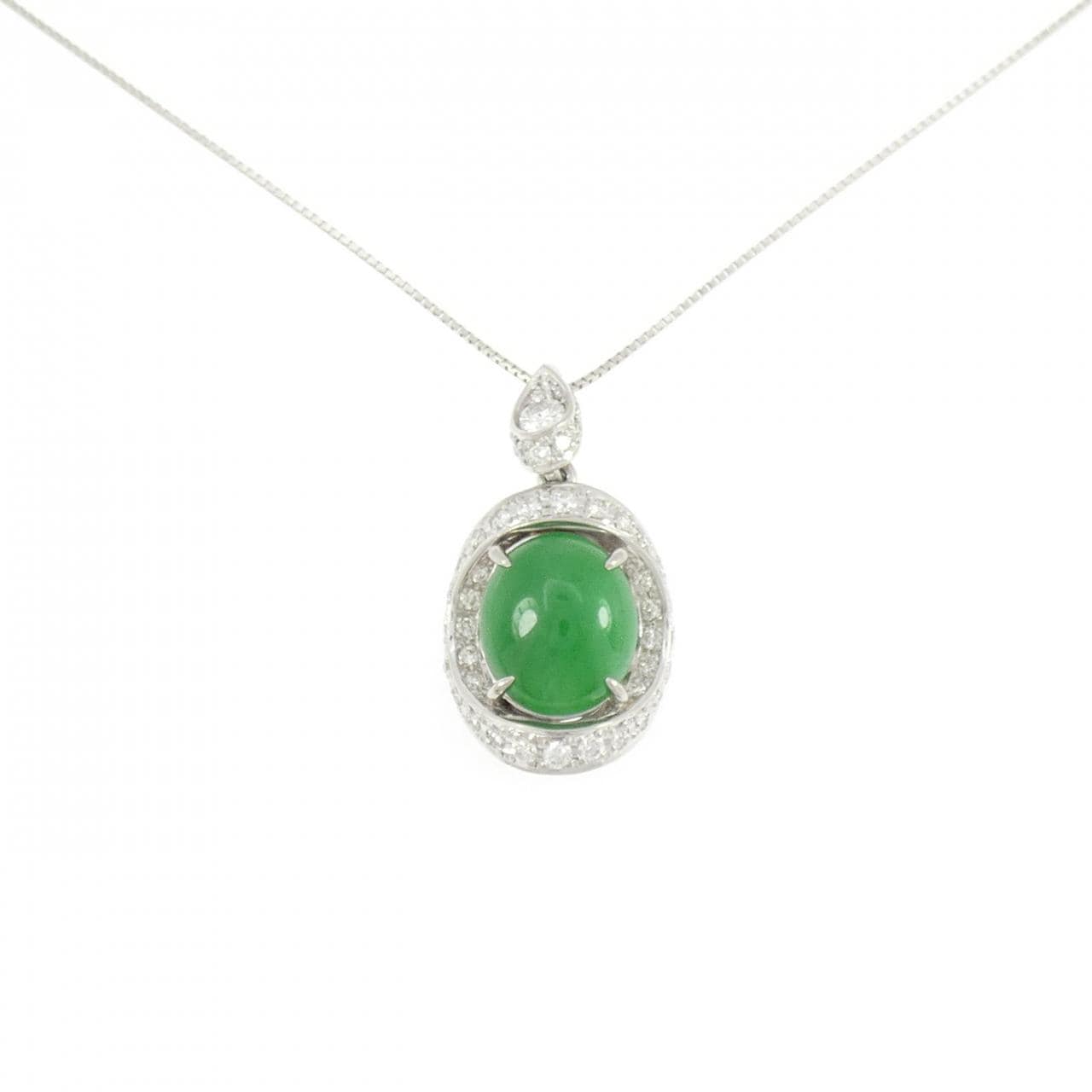 PT900/PT850 ヒスイ ネックレス 4.257CT