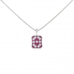 K18WG ルビー ネックレス 2.00CT