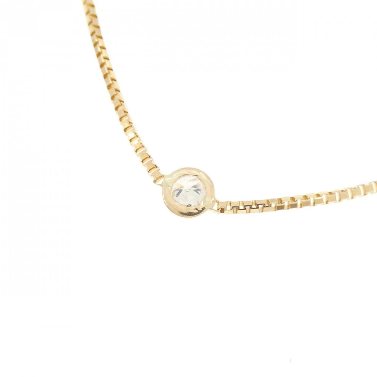 K18YG ダイヤモンド ネックレス 1.01CT