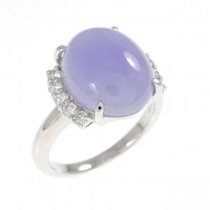 PT900 ラベンダーヒスイ リング 7.07CT