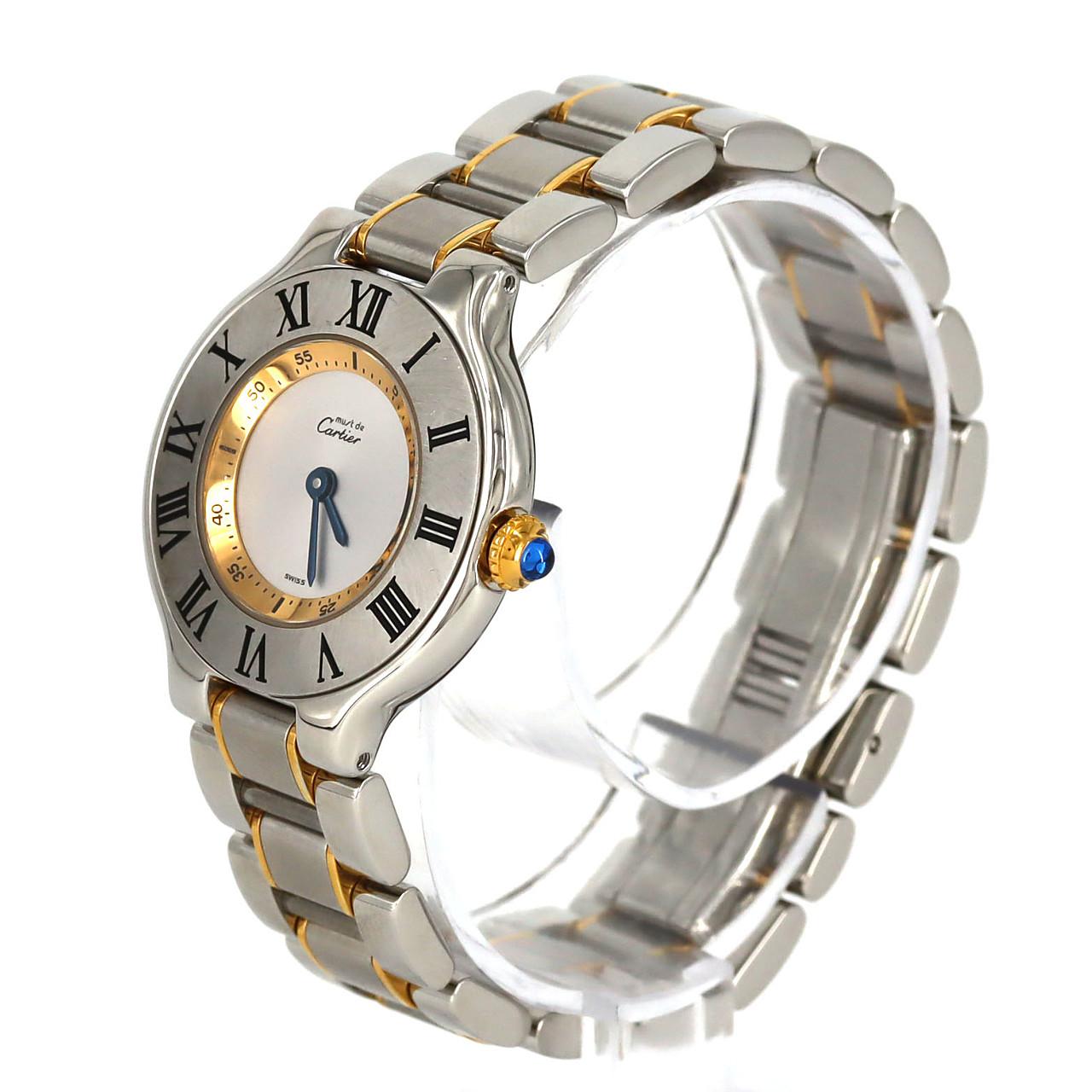 Cartier Must 21SM Combi W10075R6 SSxYG石英