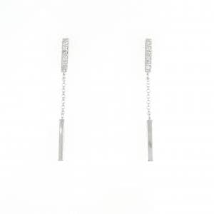 K14WG ダイヤモンド ピアス 0.10CT