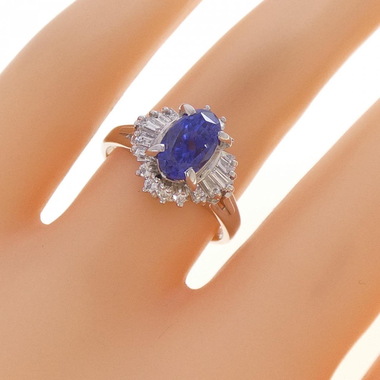 PT900 非加熱 サファイヤ リング 2.072CT スリランカ産