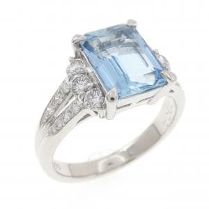 PT900 アクアマリン リング 1.78CT
