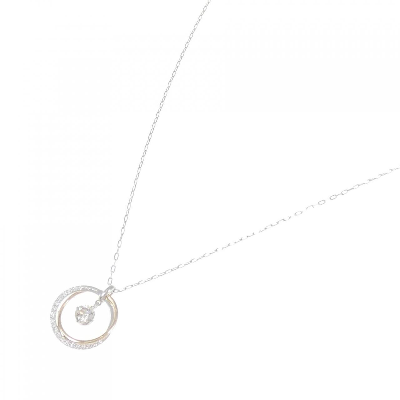 K18WG/K18PG ダイヤモンド ネックレス 0.30CT