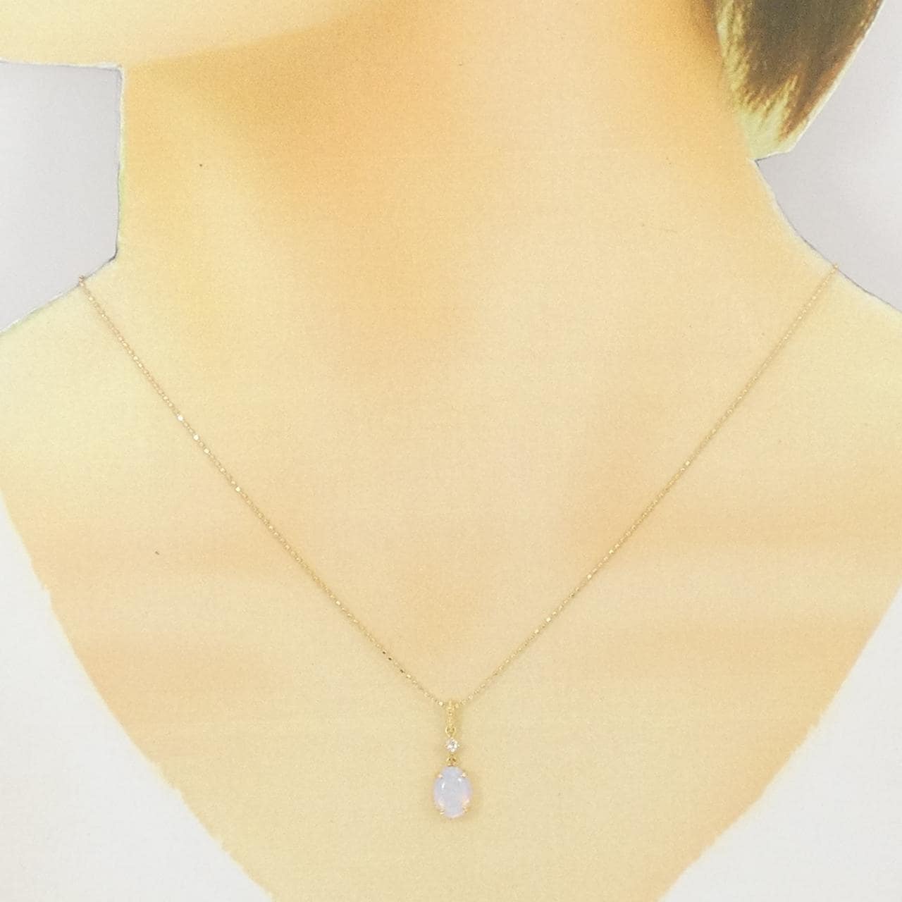 K18YG オパール ネックレス 0.5CT