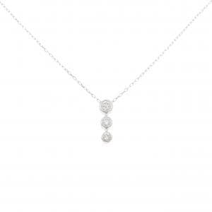 K18WG ダイヤモンド ネックレス 0.30CT