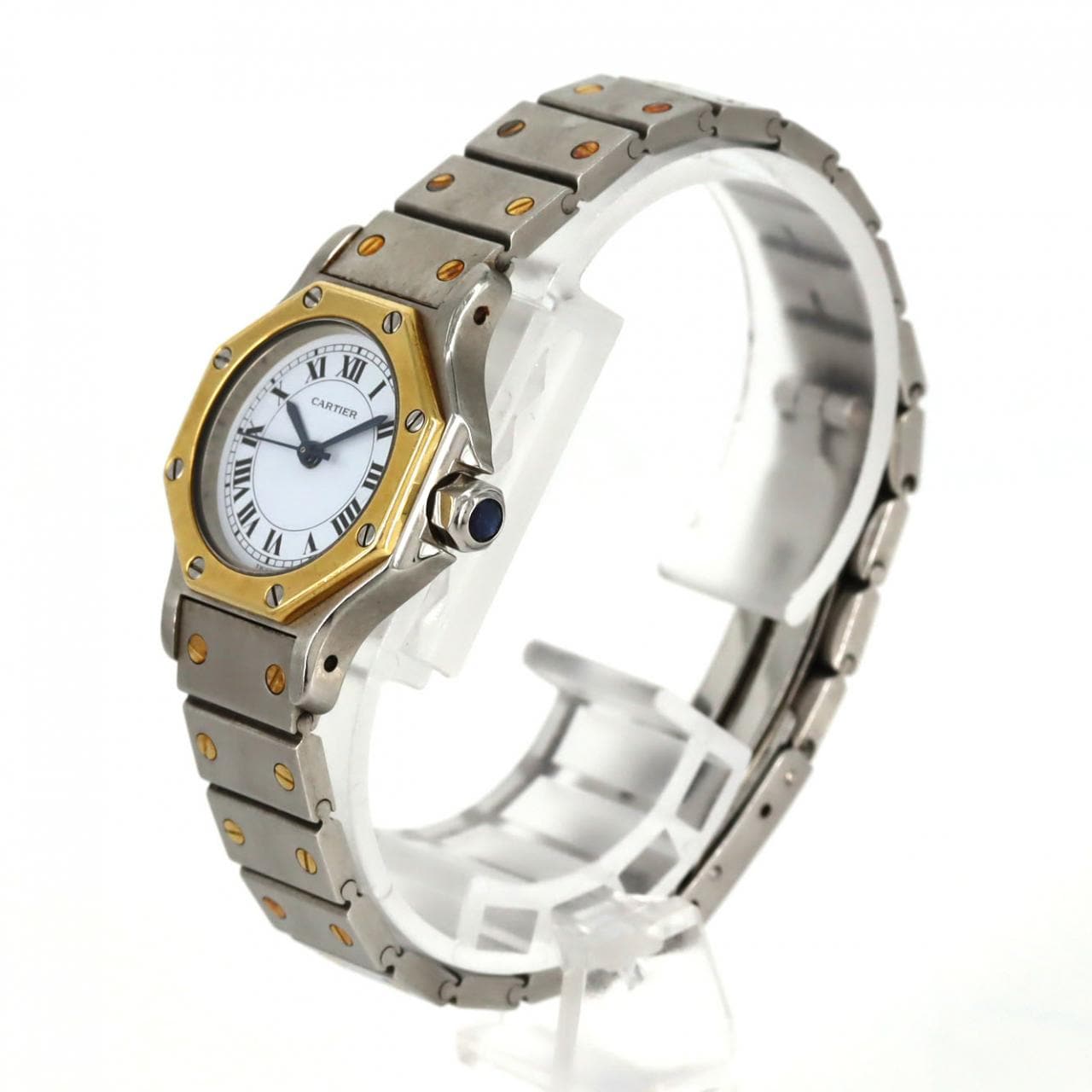 カルティエ サントスオクタゴンSM コンビ SSxYG 自動巻