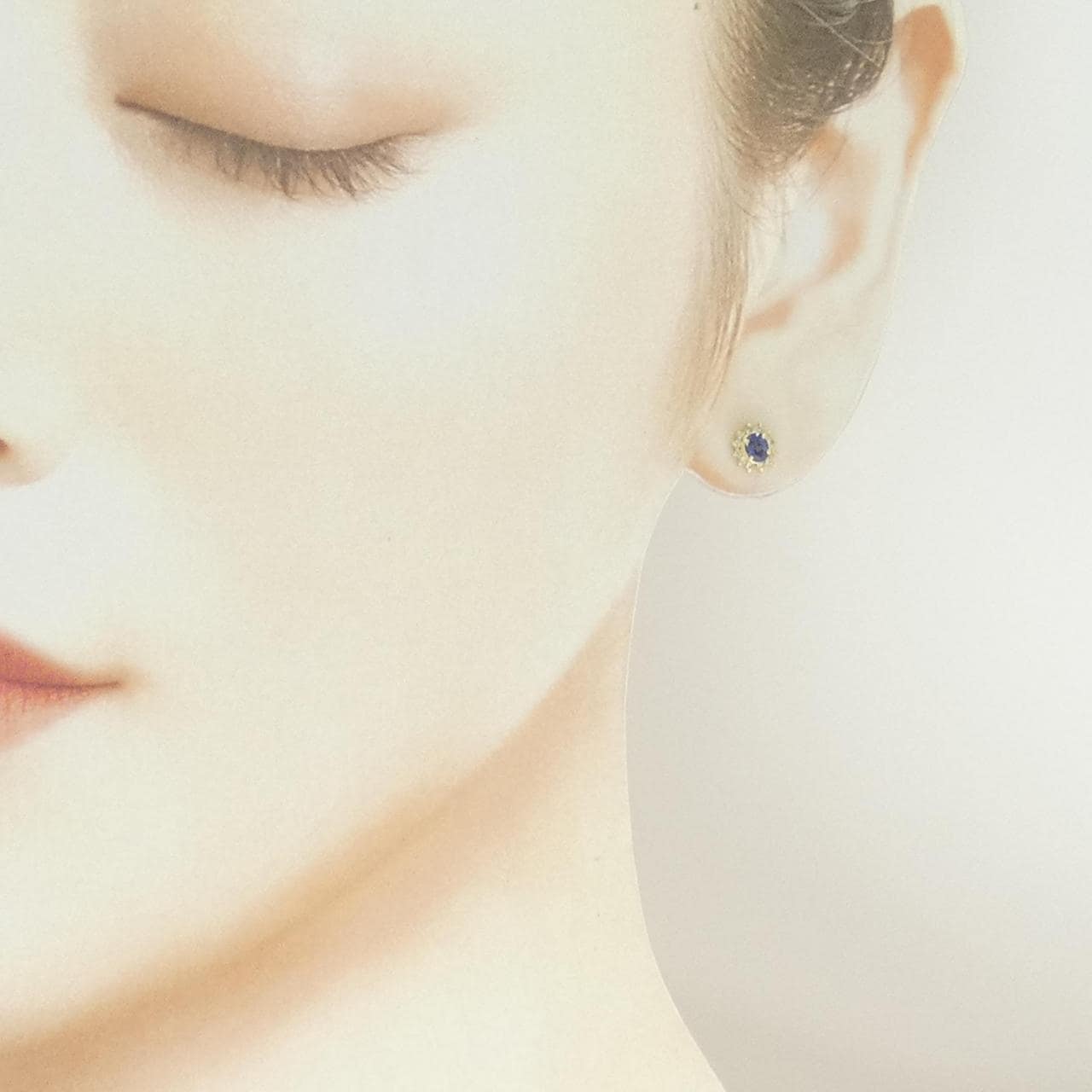 K18YG サファイヤ ピアス