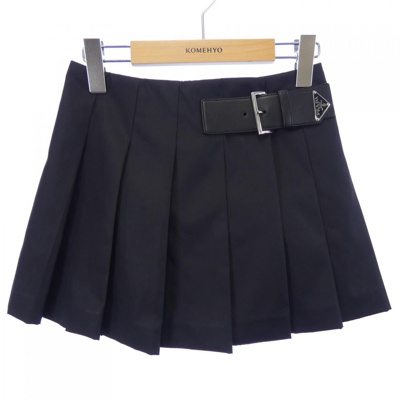 プラダ PRADA RE-NYLON プリーツ ミニスカート トライアングルロゴ 21H922 S222 1WQ8 スカート