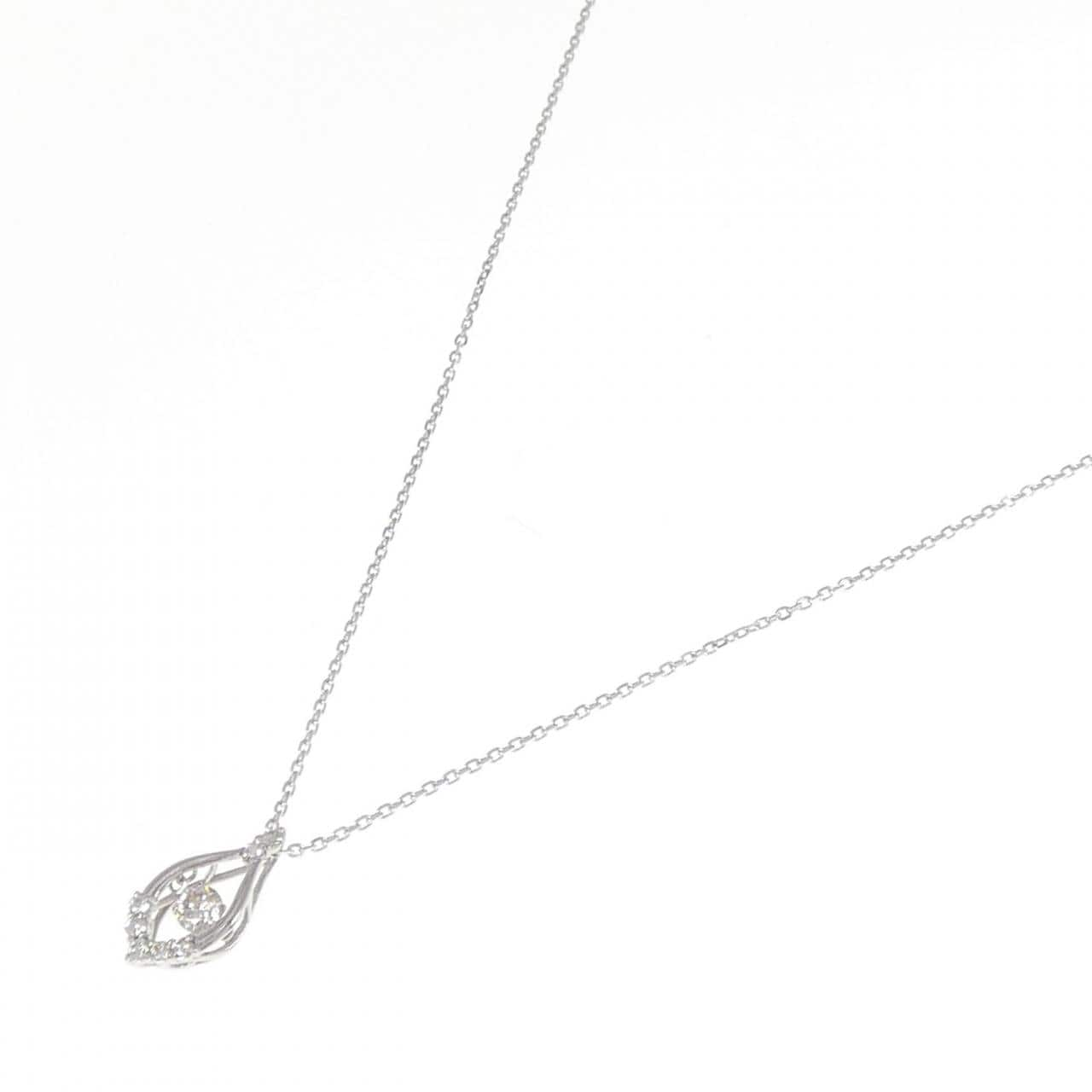 PT/K18WG Diamond Necklace 0.20CT