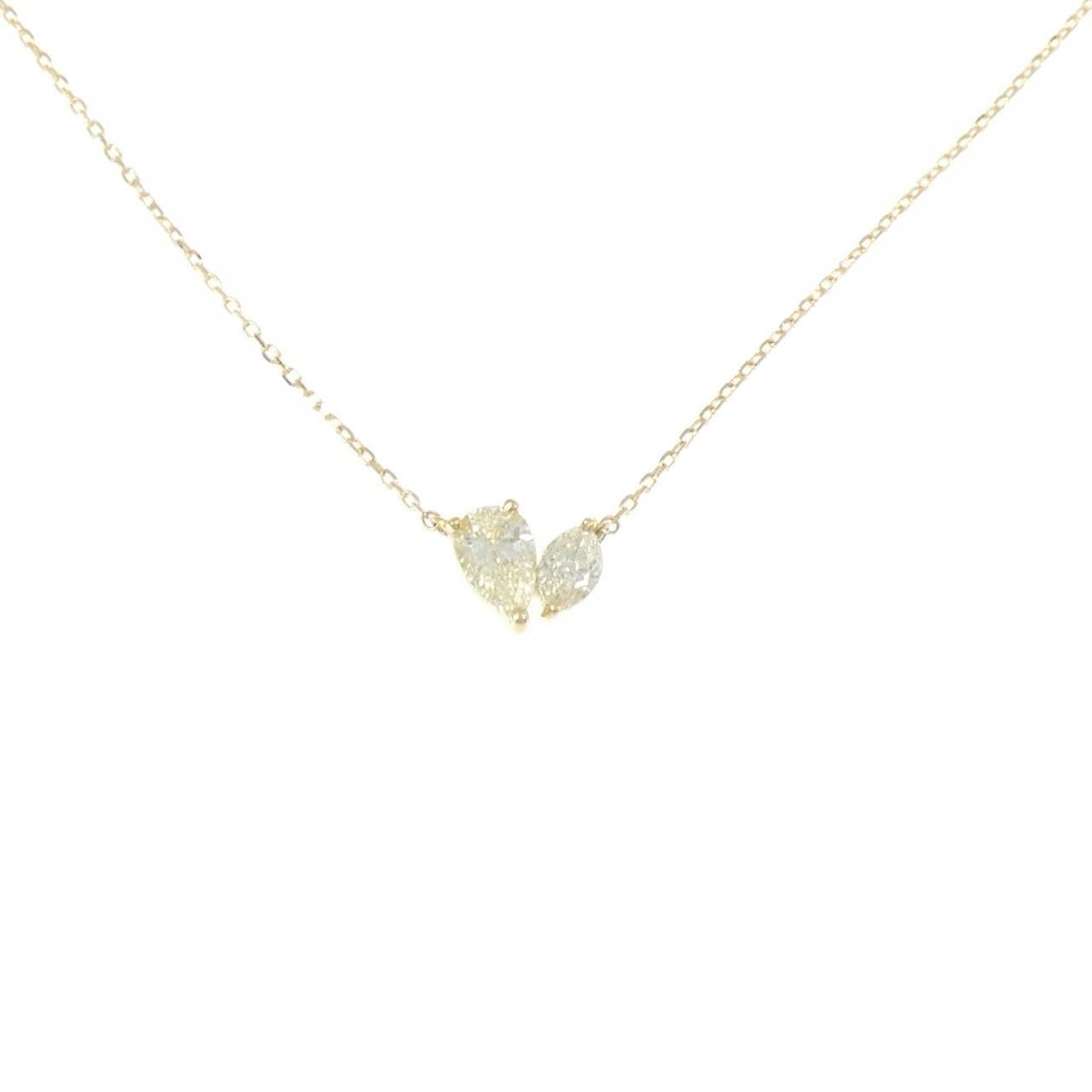 【新品】K18YG ダイヤモンド ネックレス 0.45CT
