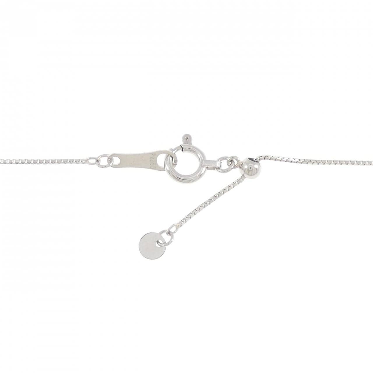 PT900/PT850 ソリティア ダイヤモンド ネックレス 0.21CT