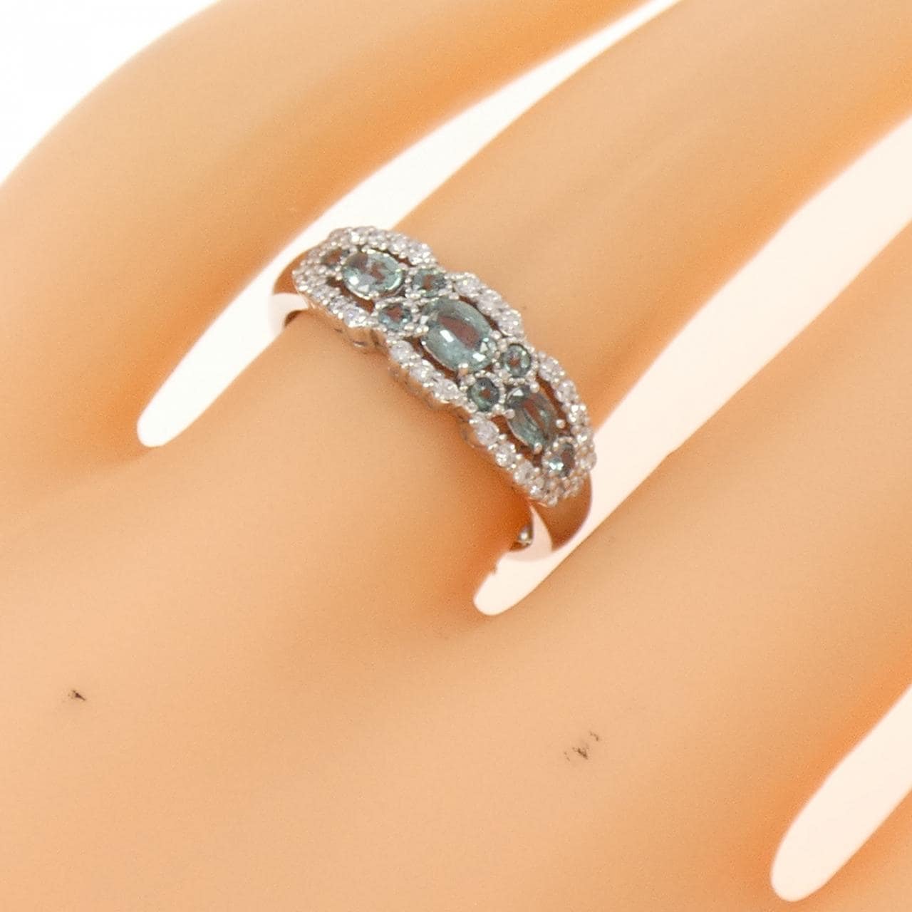 PT900 アレキサンドライト リング 0.39CT
