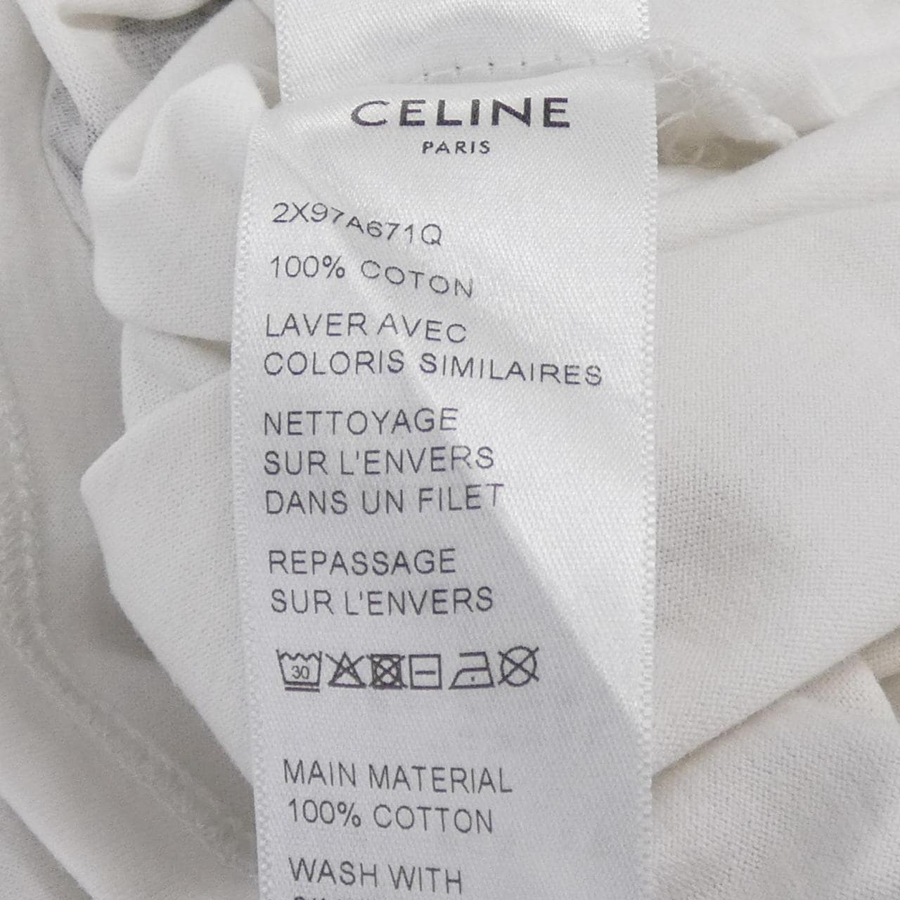 セリーヌ CELINE 16BOXY 2X97A671Q エディ期 Tシャツ