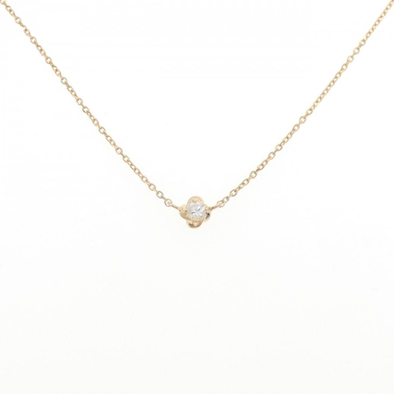 K18YG ダイヤモンド ネックレス 0.10CT
