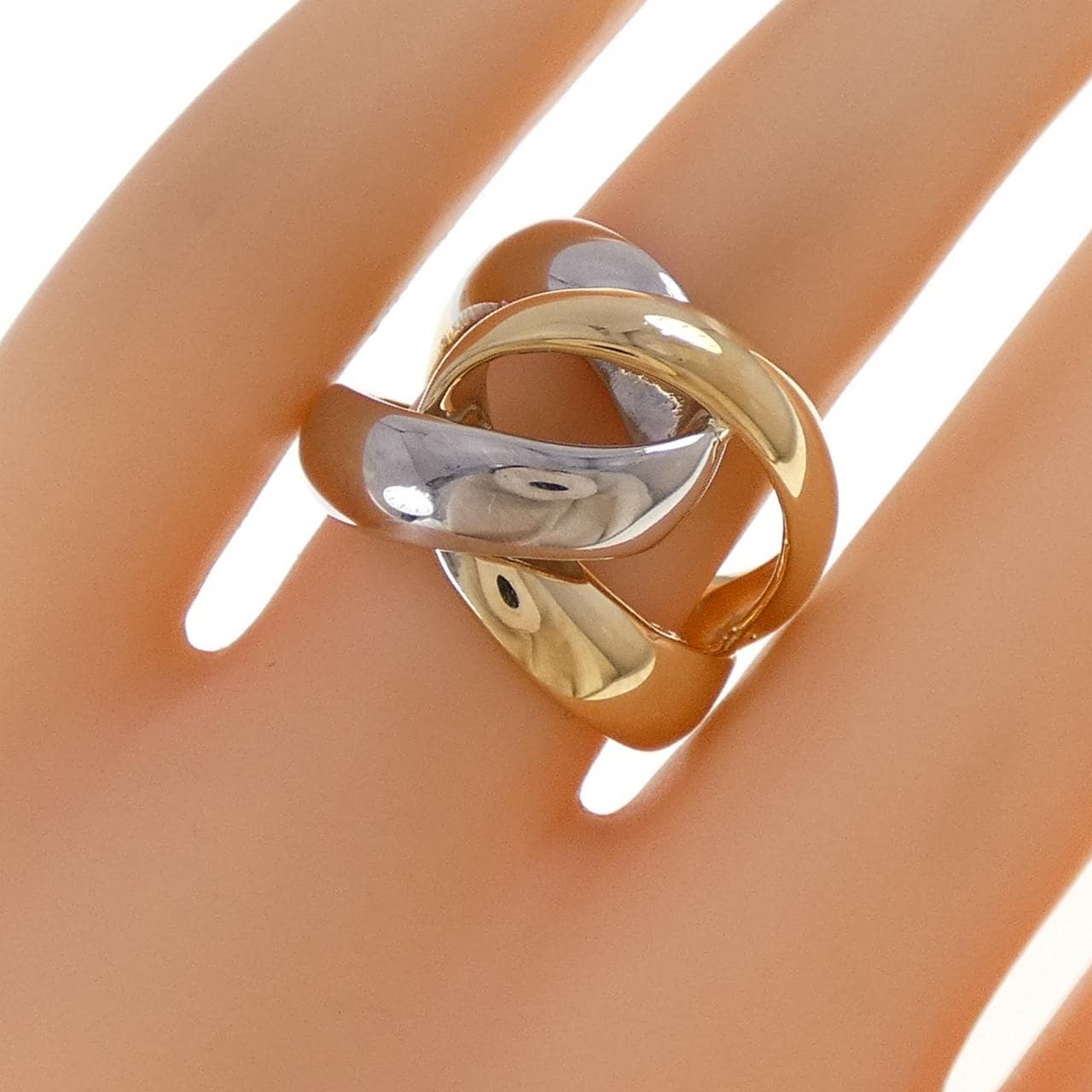 K18YG/PT900 リング