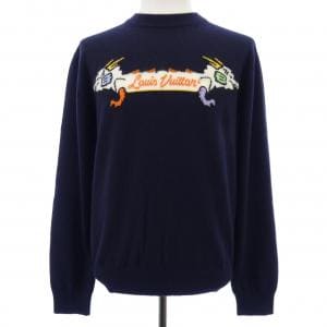ルイヴィトン LOUIS VUITTON インタルシアジャカードグラフィックカシミヤクルーネック　NIGO HMN02WDLB ニット
