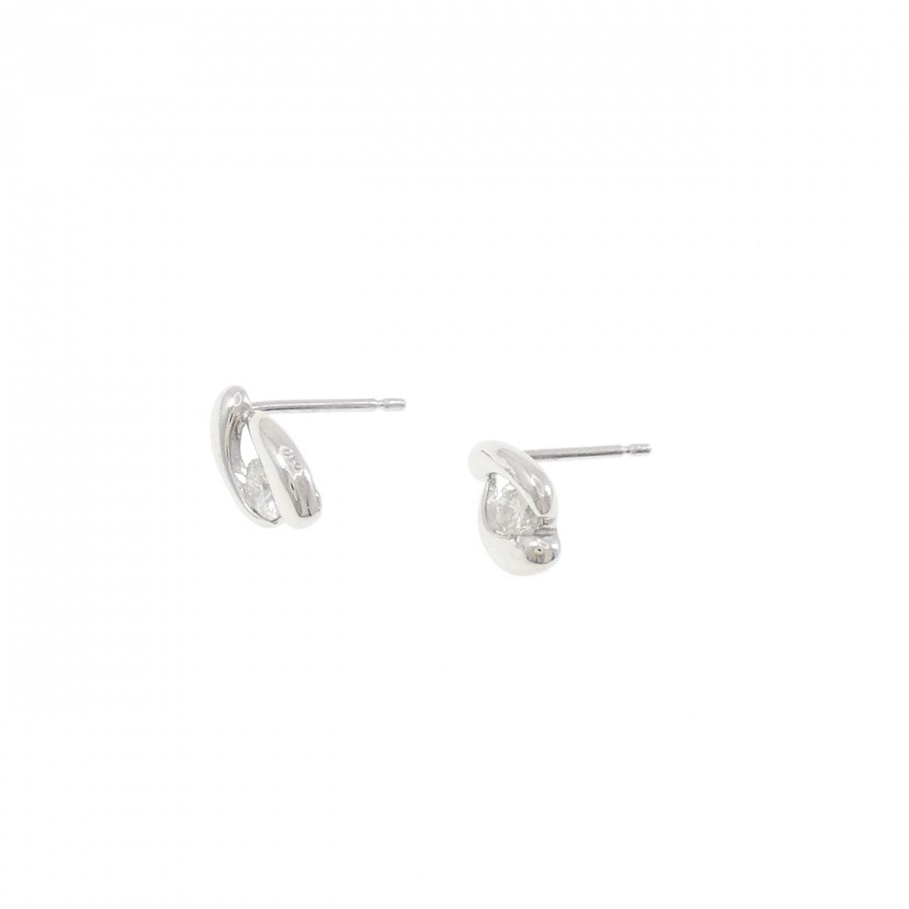 PT900 ダイヤモンド ピアス 0.20CT