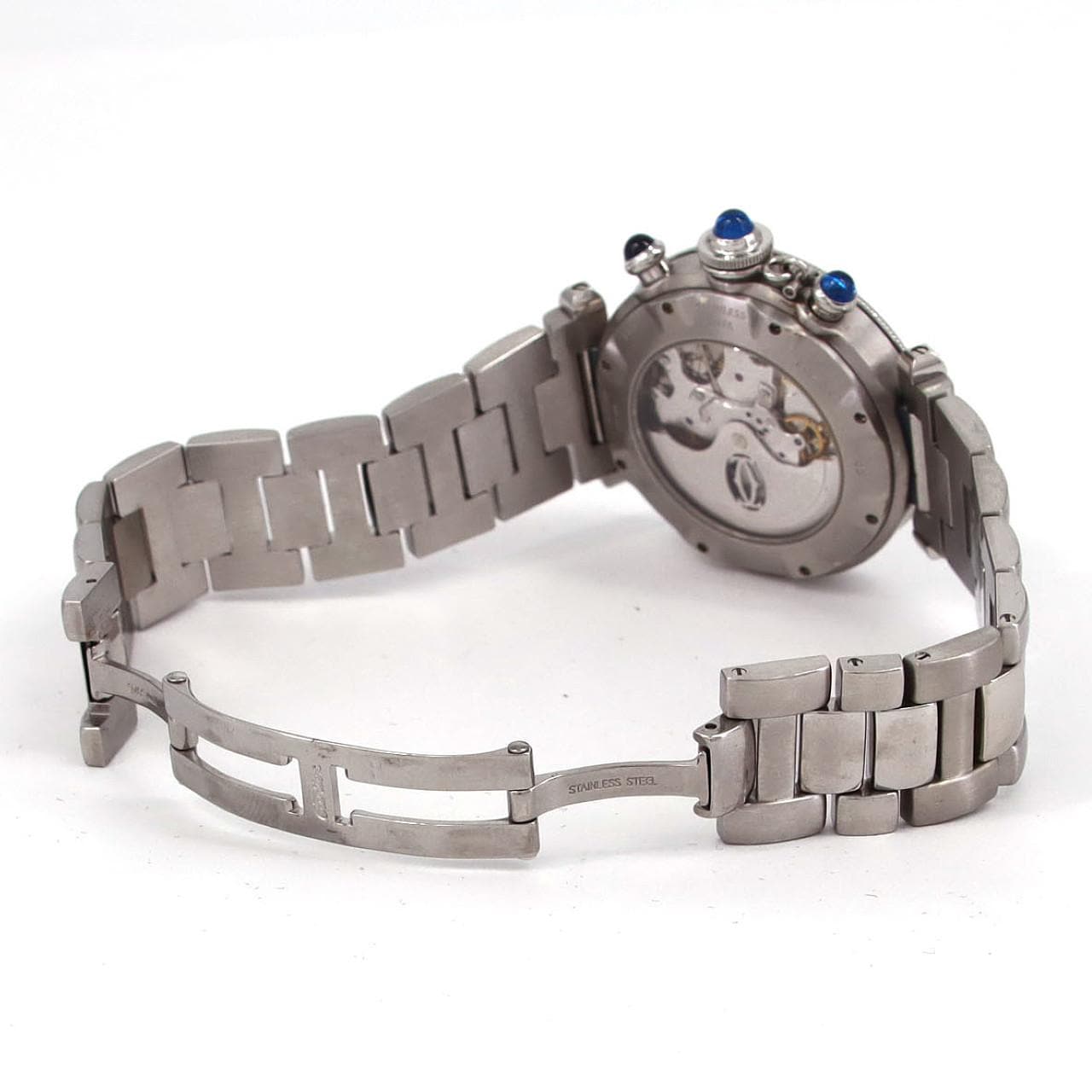 【ノーメンテナンス還元価格】カルティエ パシャクロノグラフ W31030H3 SS 自動巻