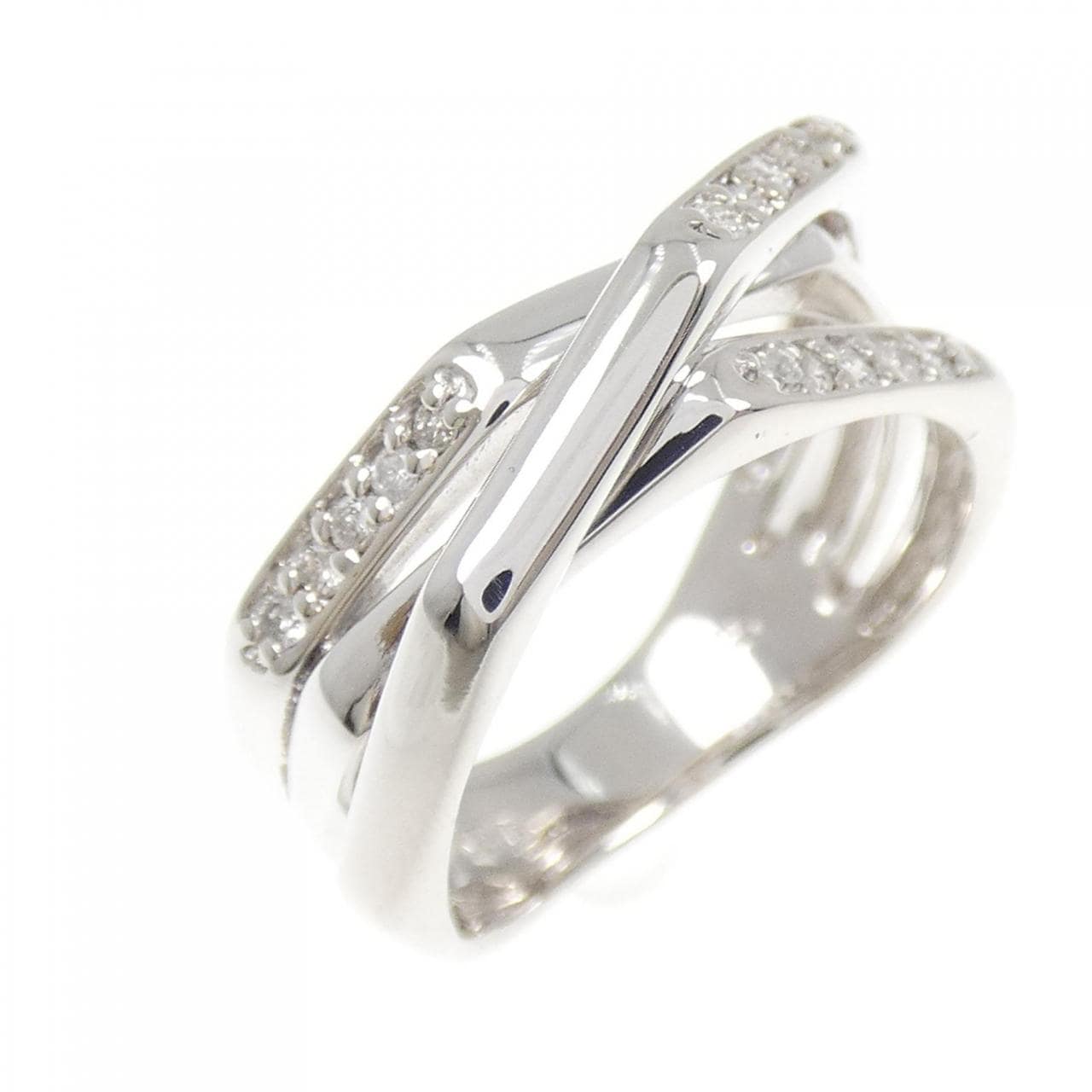 K18WG ダイヤモンド リング 0.15CT