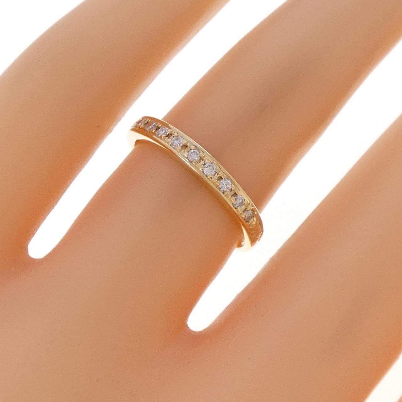 K18YG ダイヤモンド リング 0.09CT