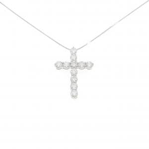 PT900/PT850 クロス ダイヤモンド ネックレス 2.667CT