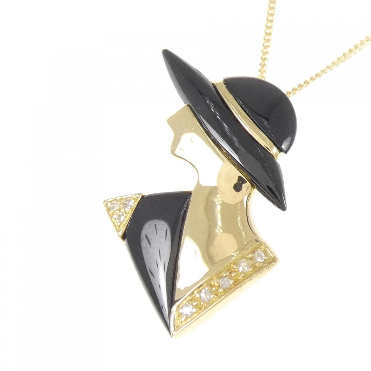 K18YG オニキス ネックレス