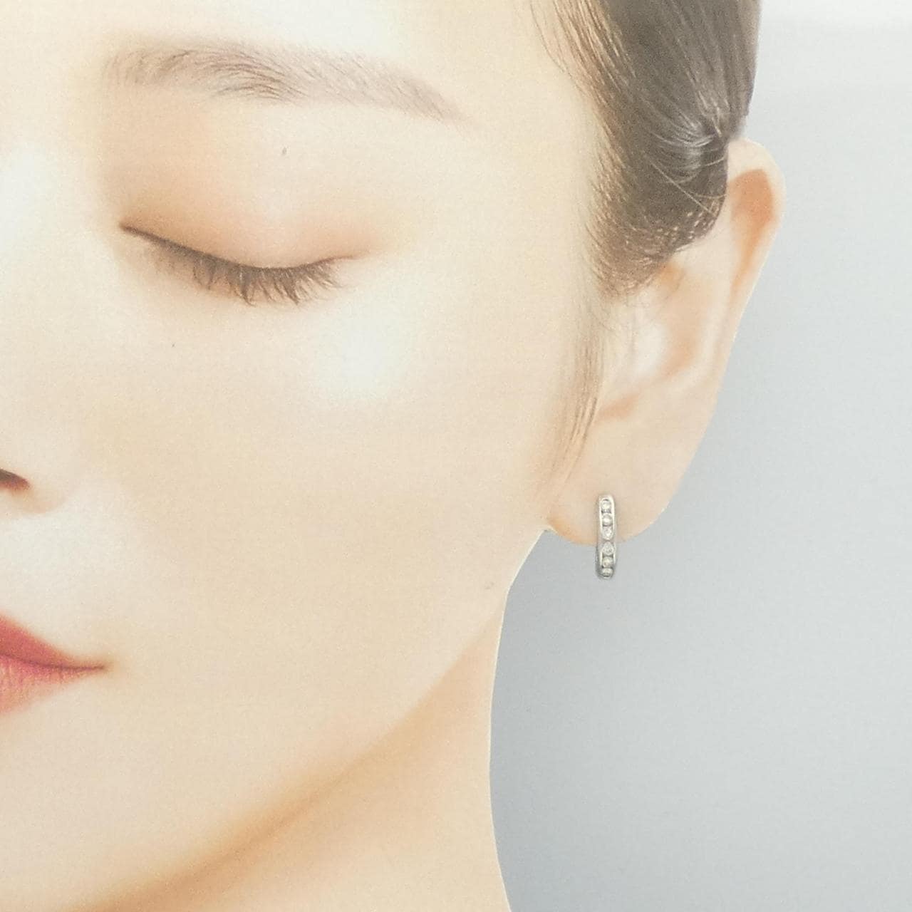 PT900 ダイヤモンド ピアス 0.50CT